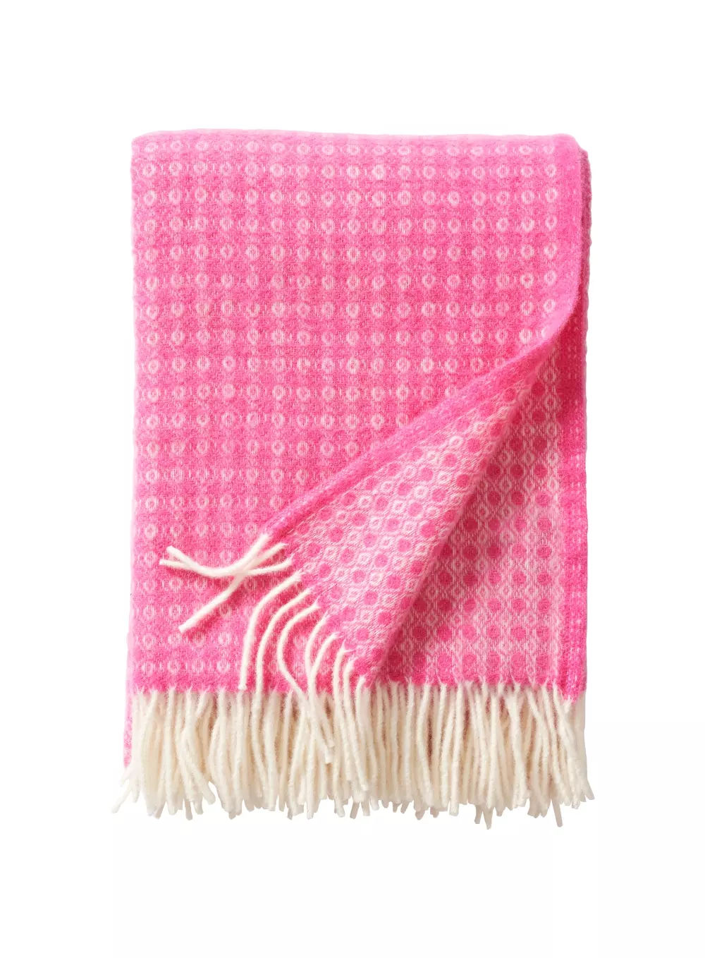 Klippan - Loop Hot Pink Pledd 130x200, 7340032249798, 218308, Tekstil, Pledd, Klippan Yllefabrik, Loop hot pink, 100% lammull