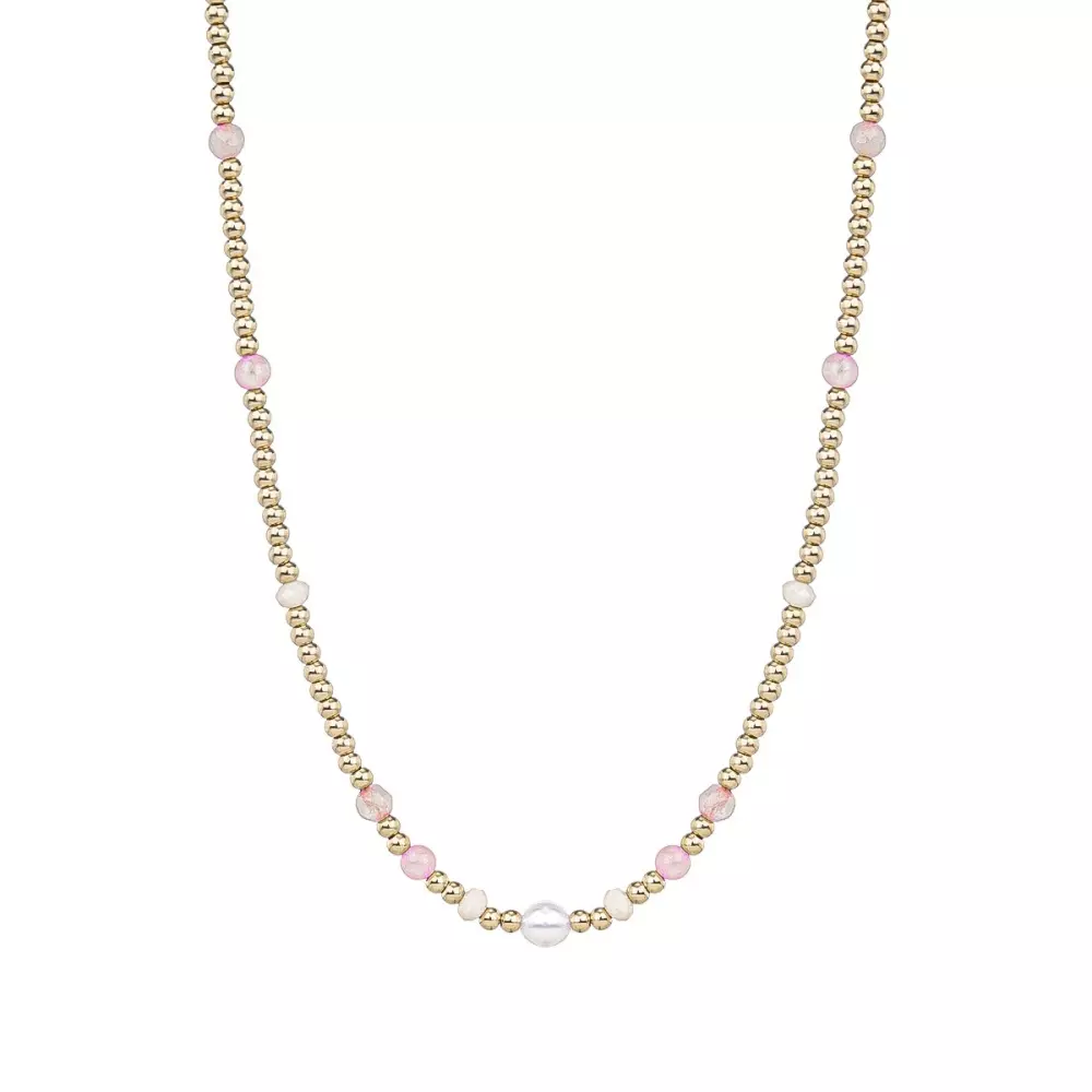 Karma Smykke Rosa & Gull, 7332866071485, 2221204, Accessories, Smykker, Bud To Rose, KARMA NECKLACE PINK/GOLD