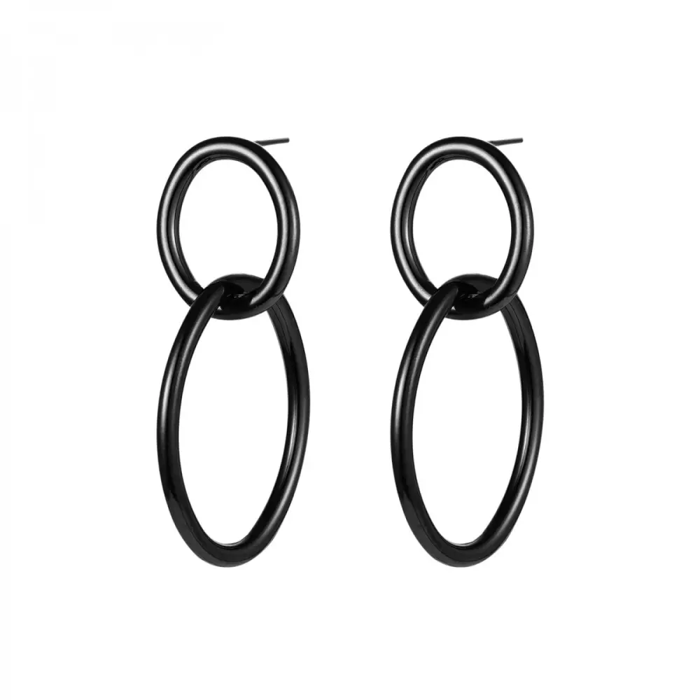 Granada Øredobber Svart, 7332866079481, 2332024, Accessories, Øredobber, Bud To Rose, GRANADA EARRING BLACK