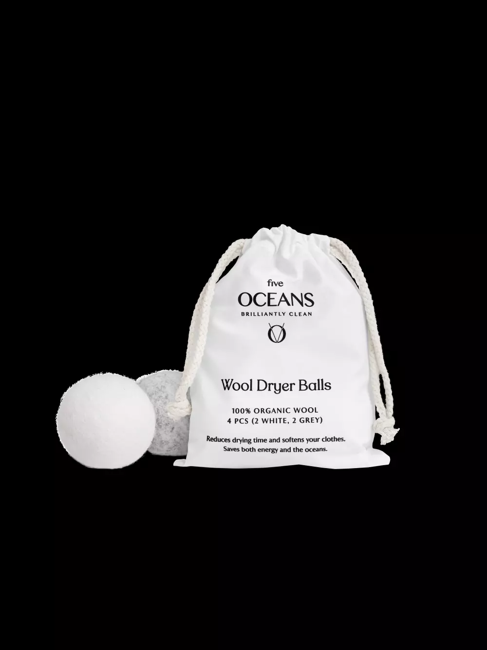 Five Oceans -Wool Dryer Ball, 7391593004401, 23632, Baderom, Vaskemidler Hus, Five Oceans, Strindberg Wellness AB, WOOL DRYER BALL