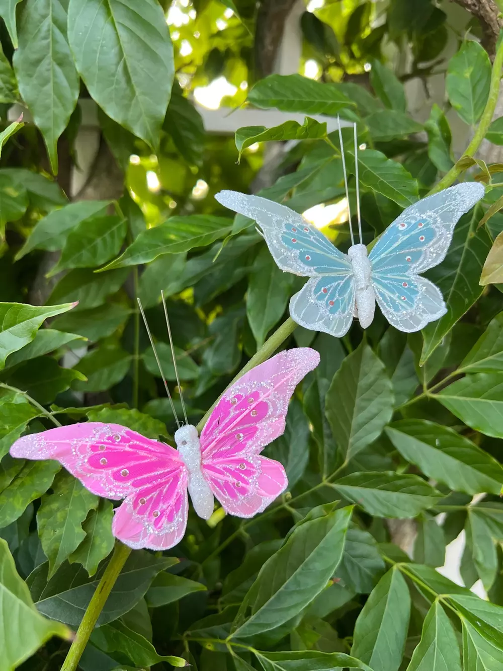 Dekorsommerfugl Rosa