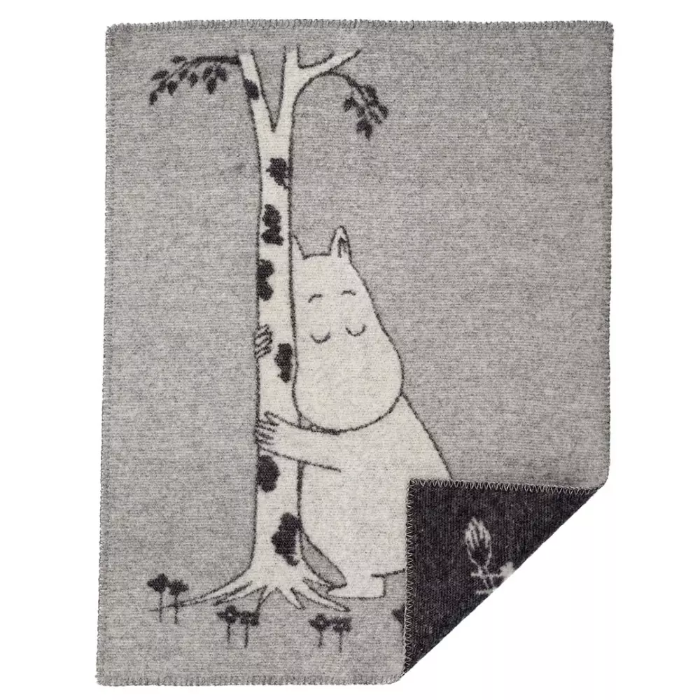 Klippan - Moomin Tree Hug Pledd, 7340032235913, 244901, Tekstil, Pledd, Klippan Yllefabrik, Moomin tree hug ullfilt 65x90cm