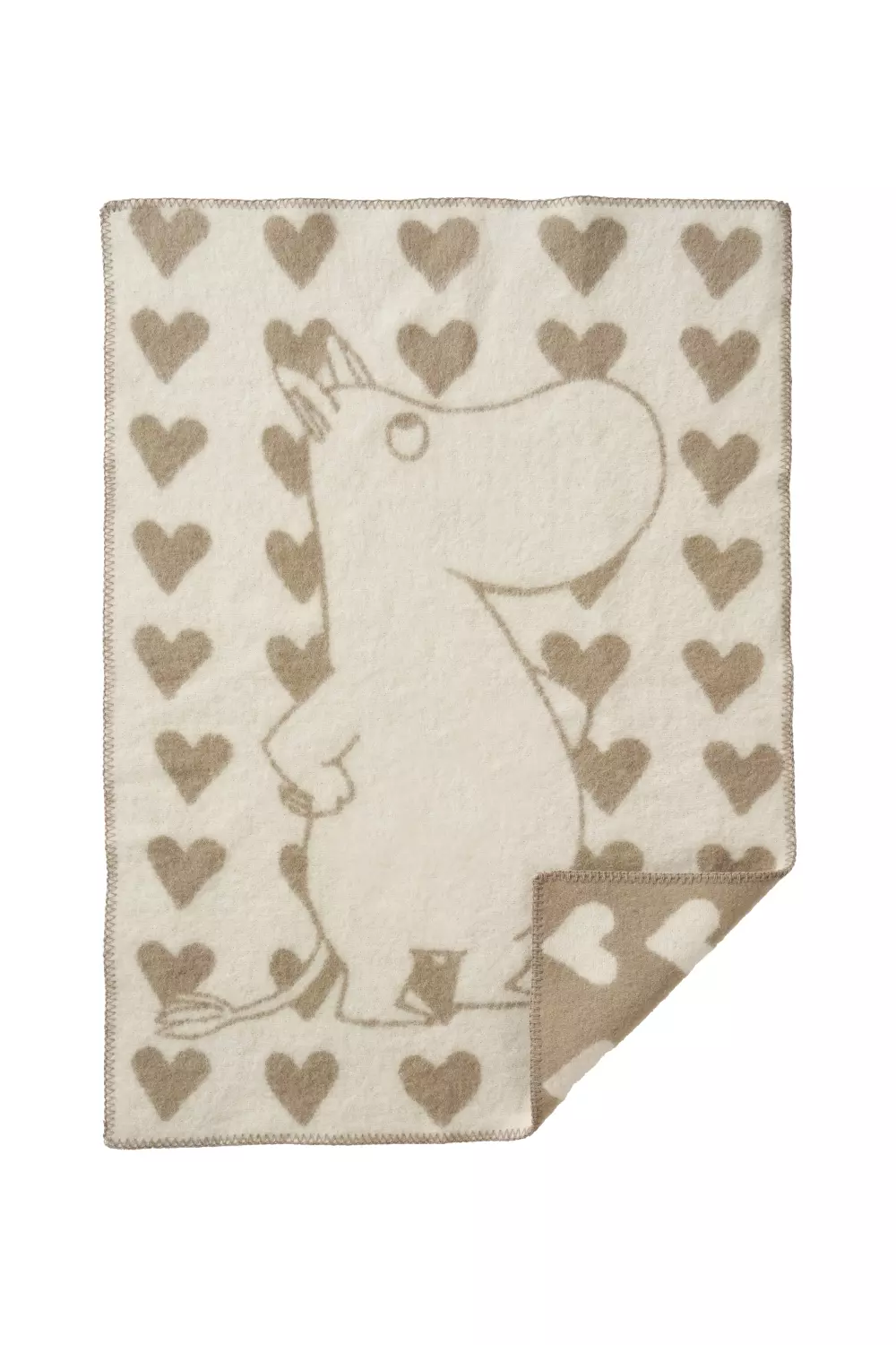 Klippan - Moomin Heart Pledd Taupe