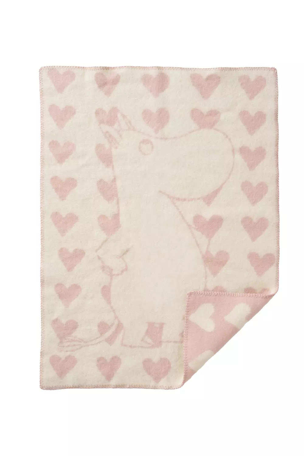 Klippan - Moomin Heart Pledd Rosa