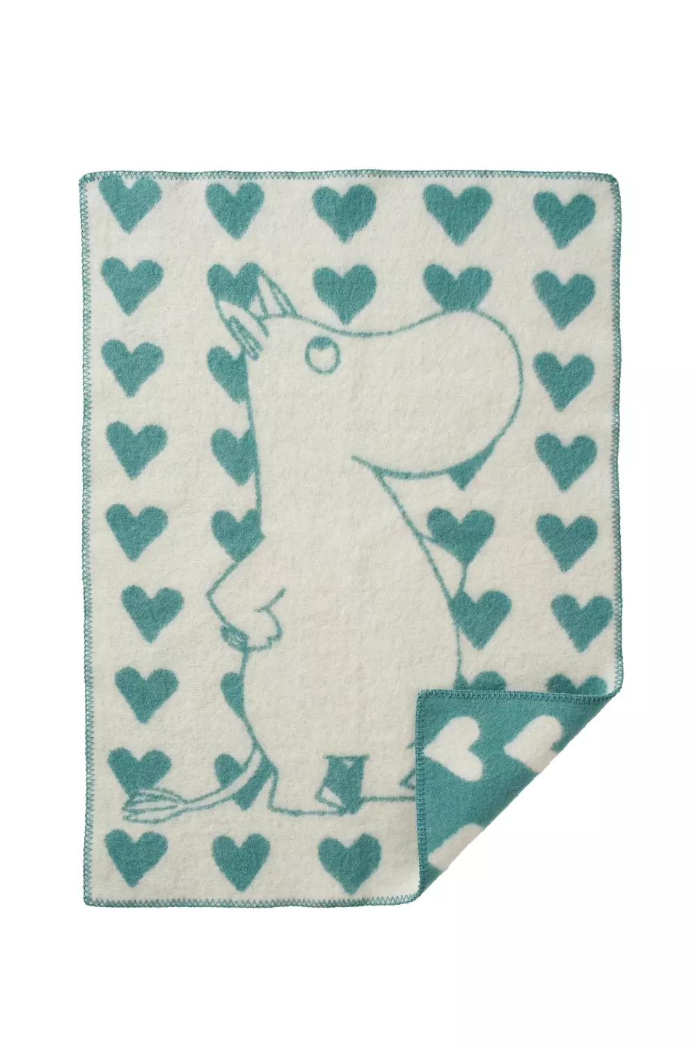 Klippan - Moomin Heart Pledd Blå