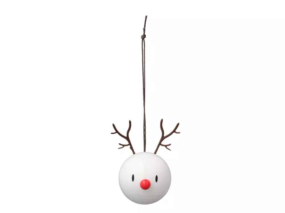 Hoptimist Reindeer Ornament 2 stk. White