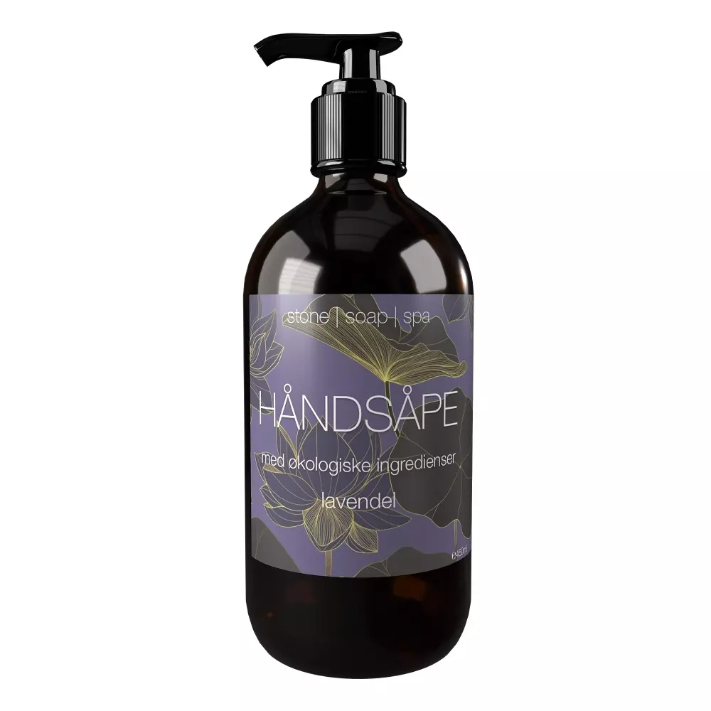 Stone Soap Håndsåpe - Lavendel - 450ml, 7090043722635, 291, Baderom, Håndsåper, Stone Soap Spa, Thiink AS, Håndsåpe - Lavendel - 450ml