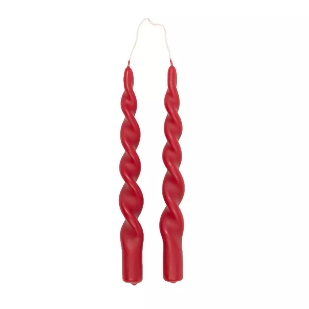Twisted Candles Red Chilli Pepper, 7072575407600, 2990, Jul, Lys & Duft, Consilimo, TWISTED Candles 2stk i eske, 2,2x24 Chilli Pepper Red