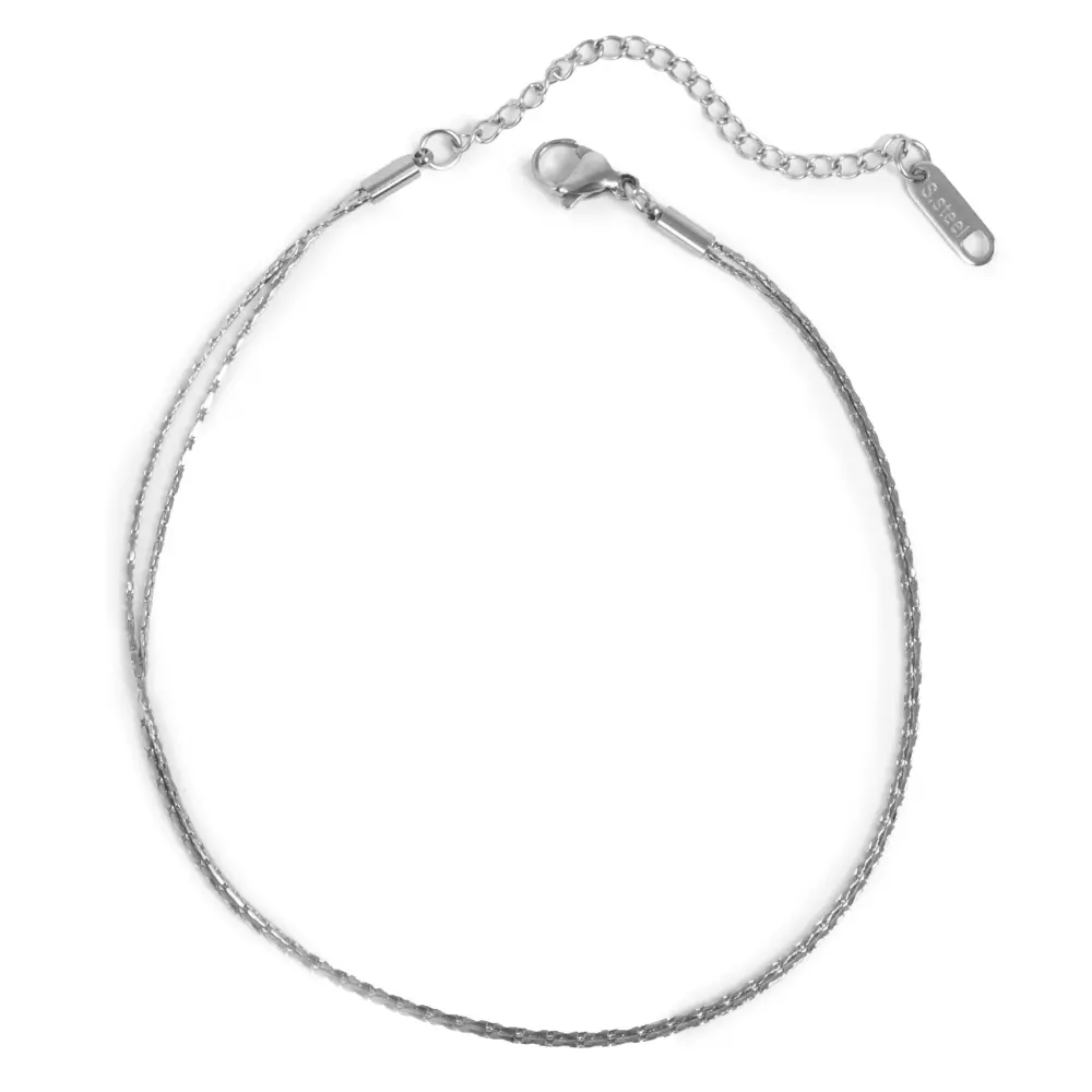 Fotlenke Med To Rader, S, 7990303700123, 3037-0012, Accessories, Armbånd & Fotlenker, Just Oslo, A&C Oslo, Anklet med to rader, S