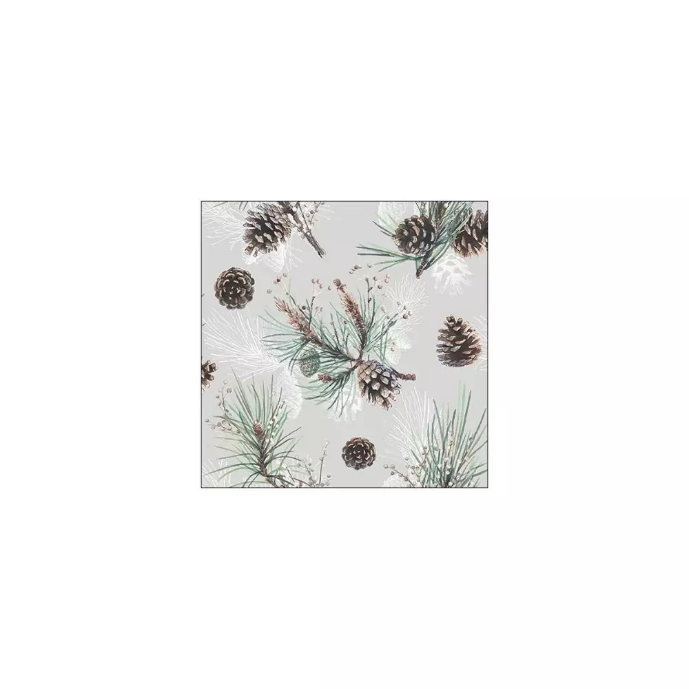 Serviett Pine Cone All Over, 8712159179354, 33316470, Interiør, Servietter, Ambiente, Consilimo, Napkin Lunsj Pine Cone All Over