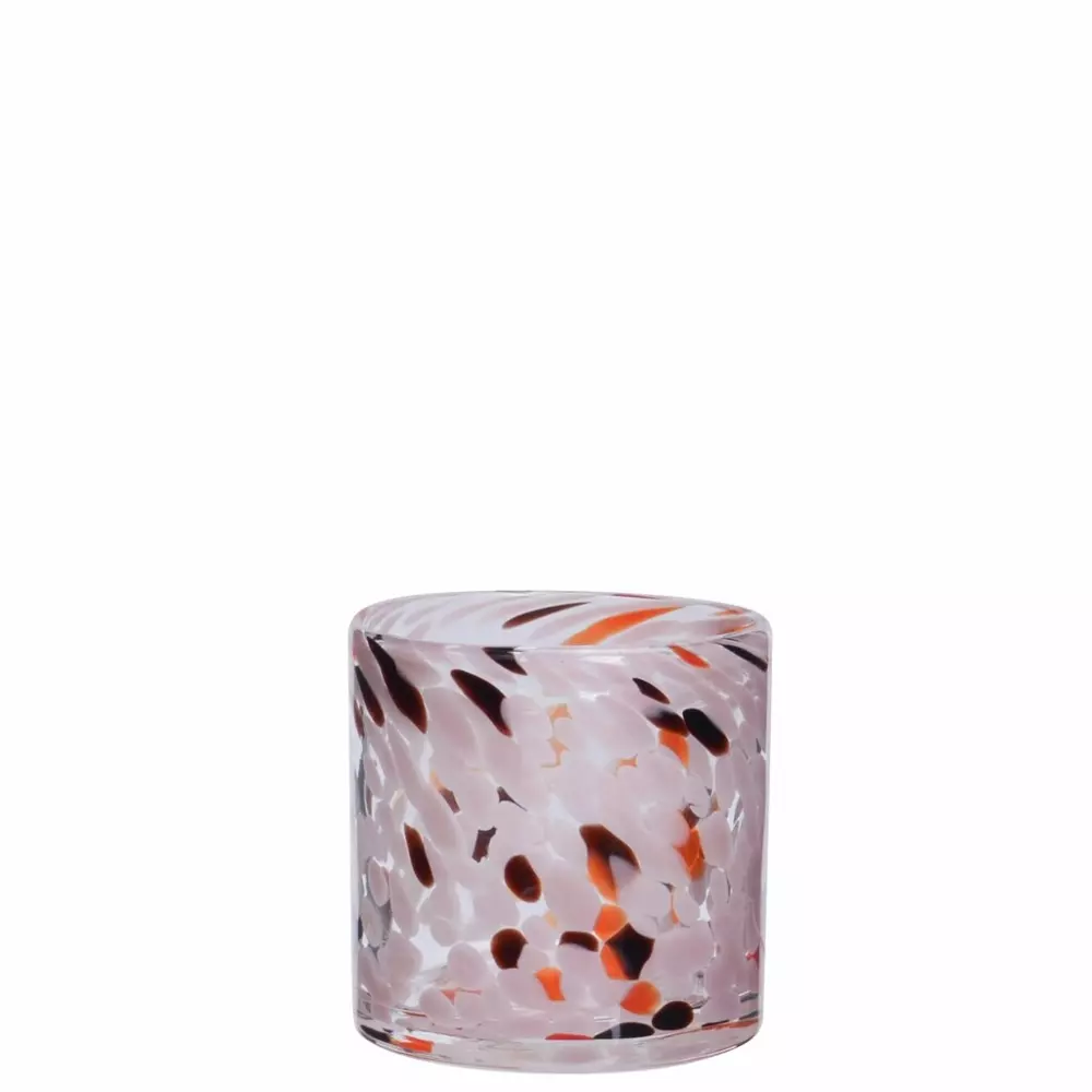 RAHEL Lyslykt/Vase D10 H10 Confetti Pink