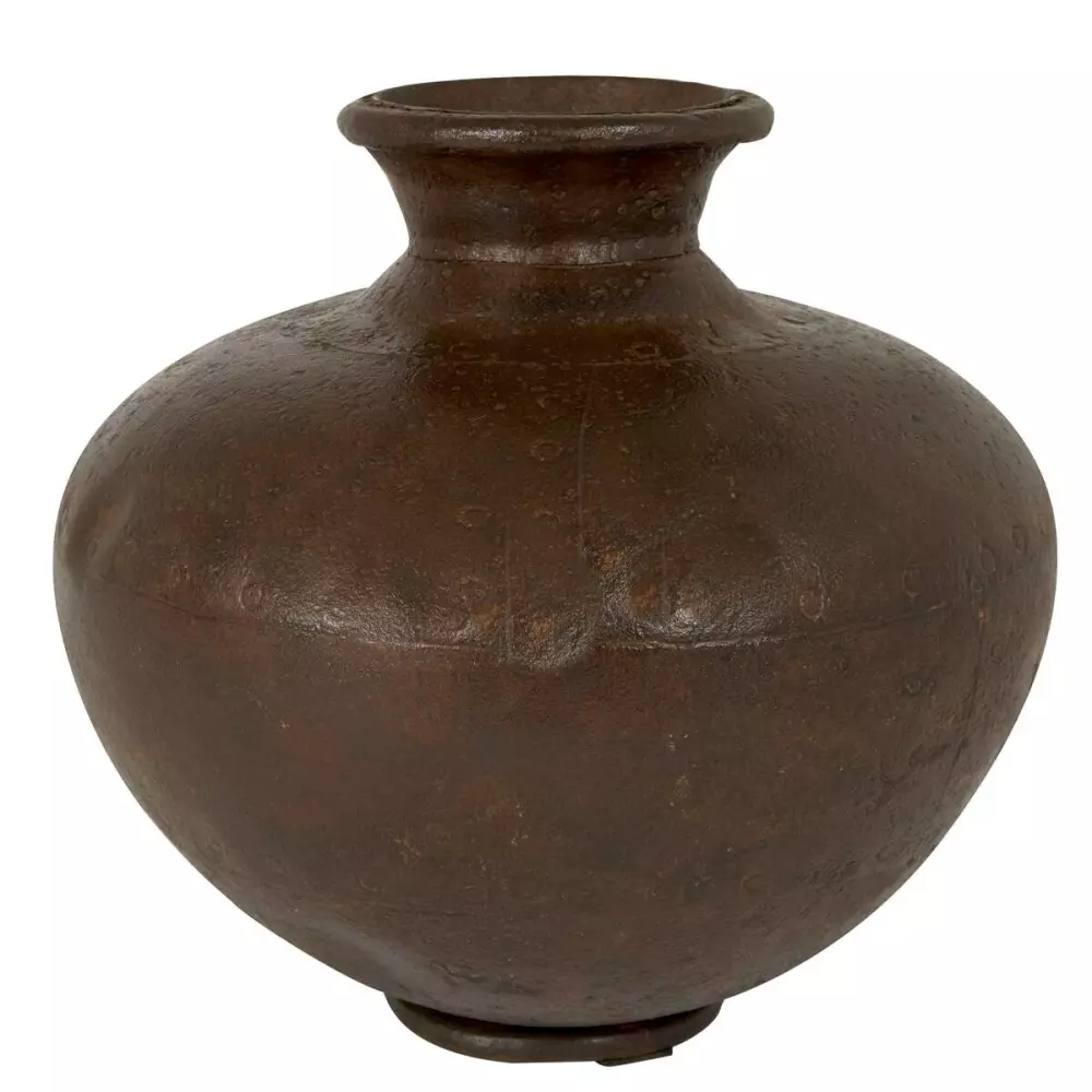 Dagny Vase Brunsvart D32, 7020629307451, 40191525, Interiør, Vaser, Holmen, Martinsen AS, Dagny - Vase Svart 32x32x25 Metall