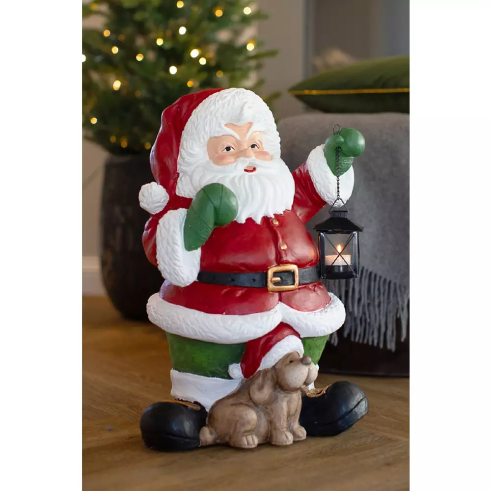 Santa Figur m/ Lykt