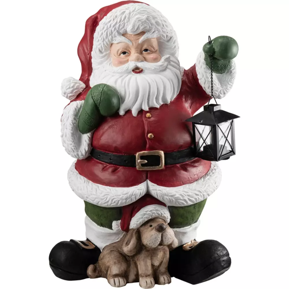 Santa Figur m/ Lykt