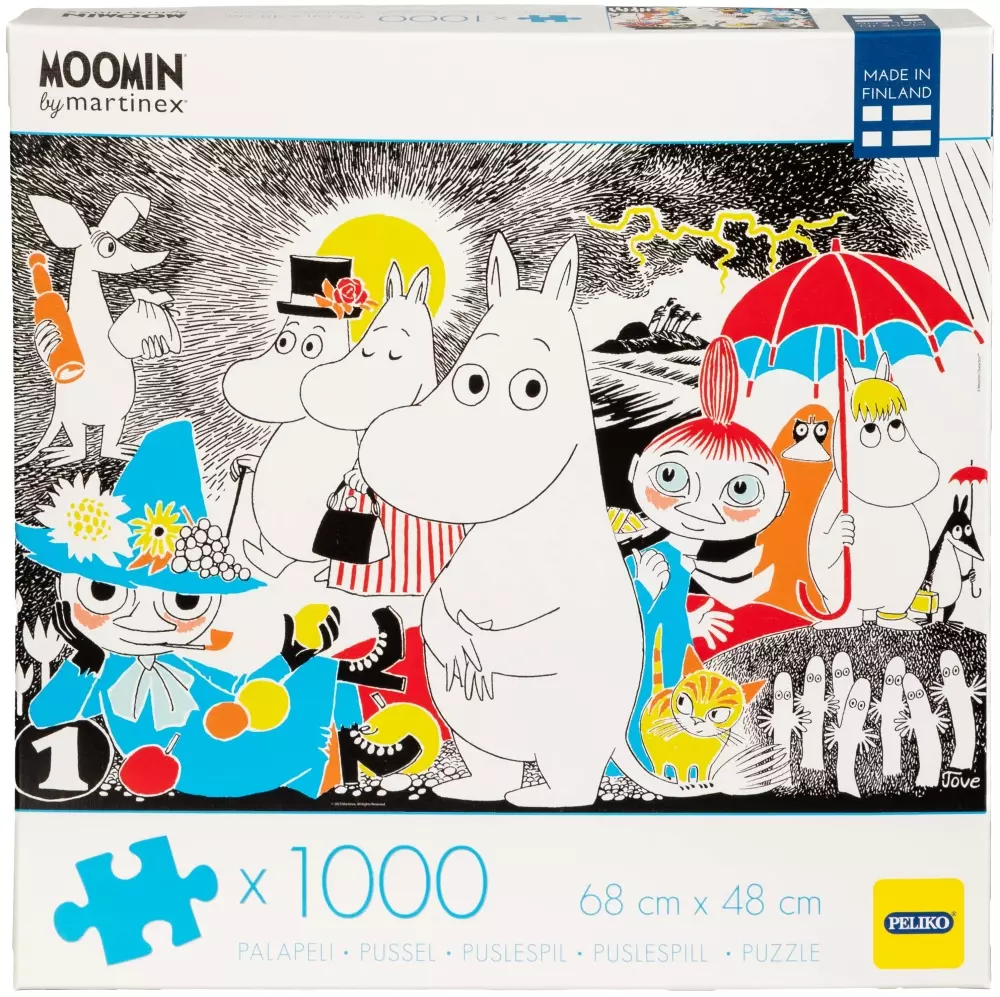 Moomin 1000 brikker Tegneserie 1