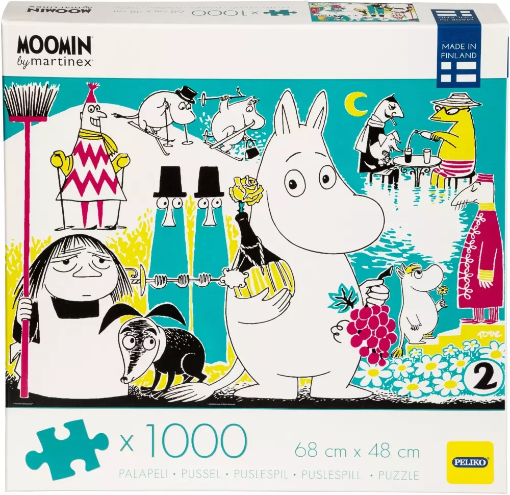 Moomin 1000 brikker Tegneserie 2