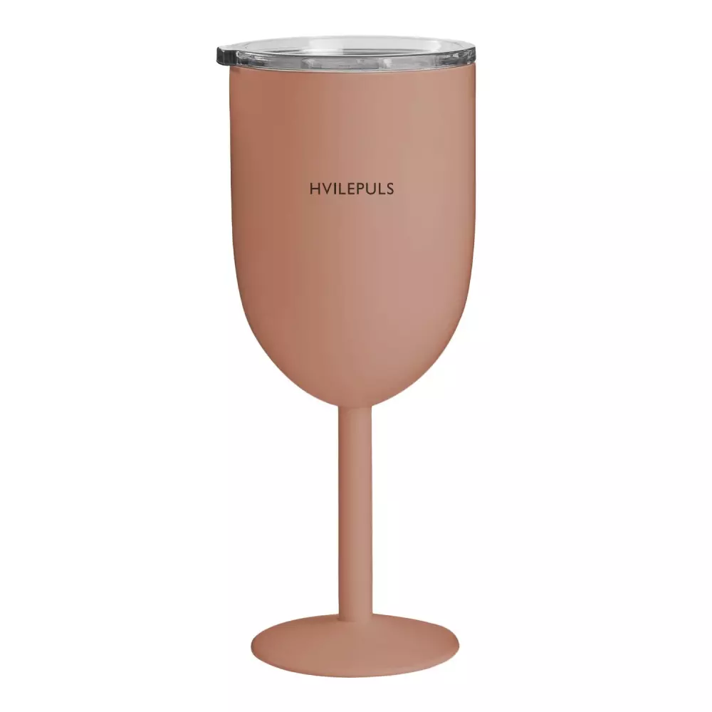 Termo Vinglass - Hvilepuls Peach, 7072554008477, 43015, Kjøkken, Glass, Pictureit, Termo Vinglass - Hvilepuls