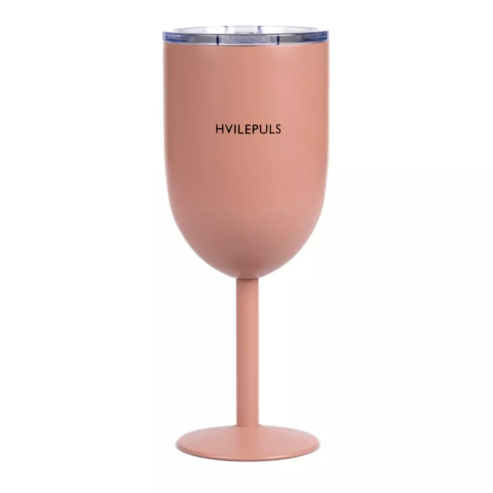 Termo Vinglass - Hvilepuls Peach, 7072554008477, 43015, Kjøkken, Glass, Pictureit, Termo Vinglass - Hvilepuls