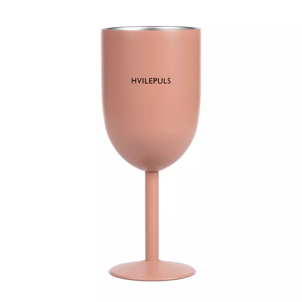 Termo Vinglass - Hvilepuls Peach, 7072554008477, 43015, Kjøkken, Glass, Pictureit, Termo Vinglass - Hvilepuls