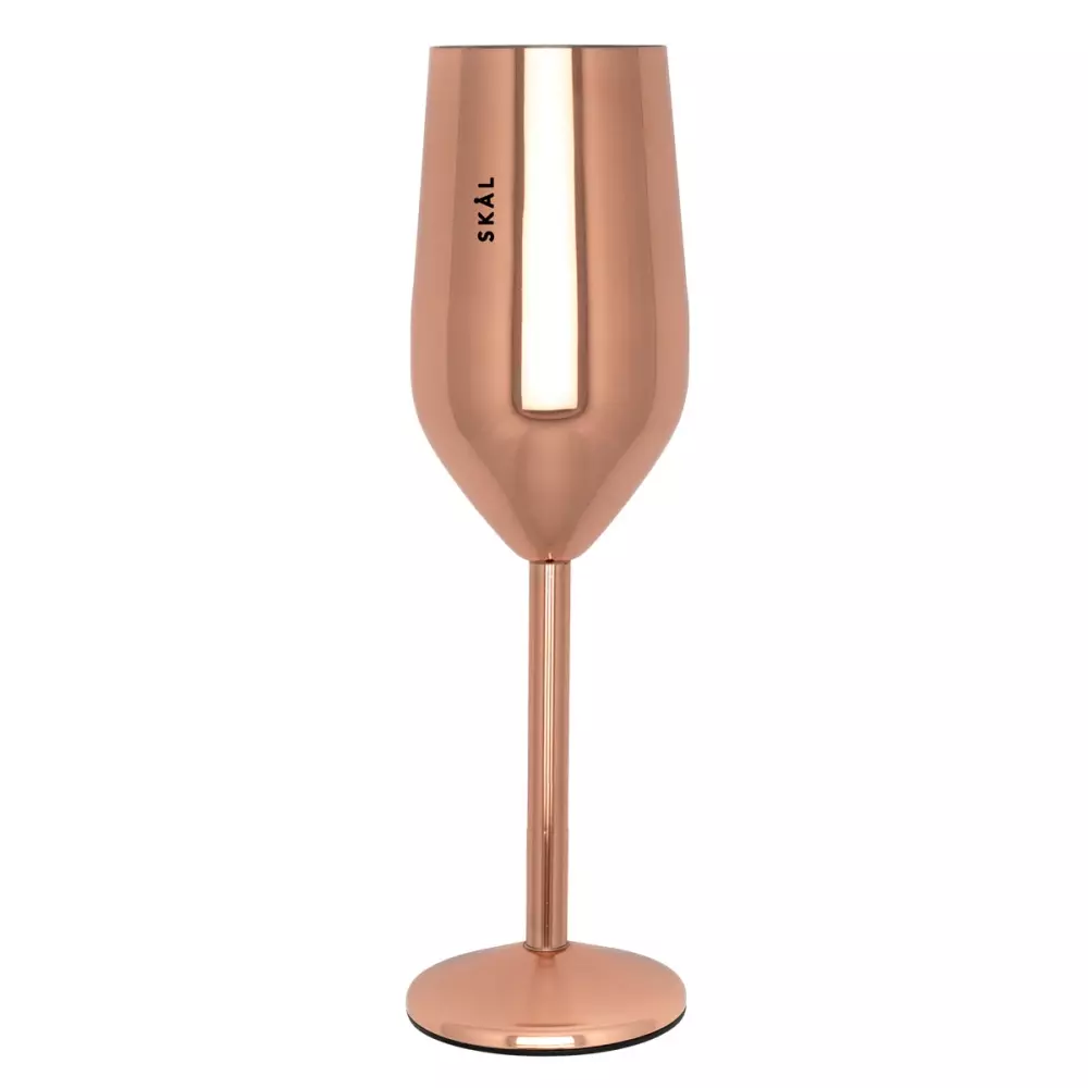 Champagneglass Skål Roségull Stål, 43206, Kjøkken, Glass, Pictureit, Champagneglass, rosègull, stål - Skål