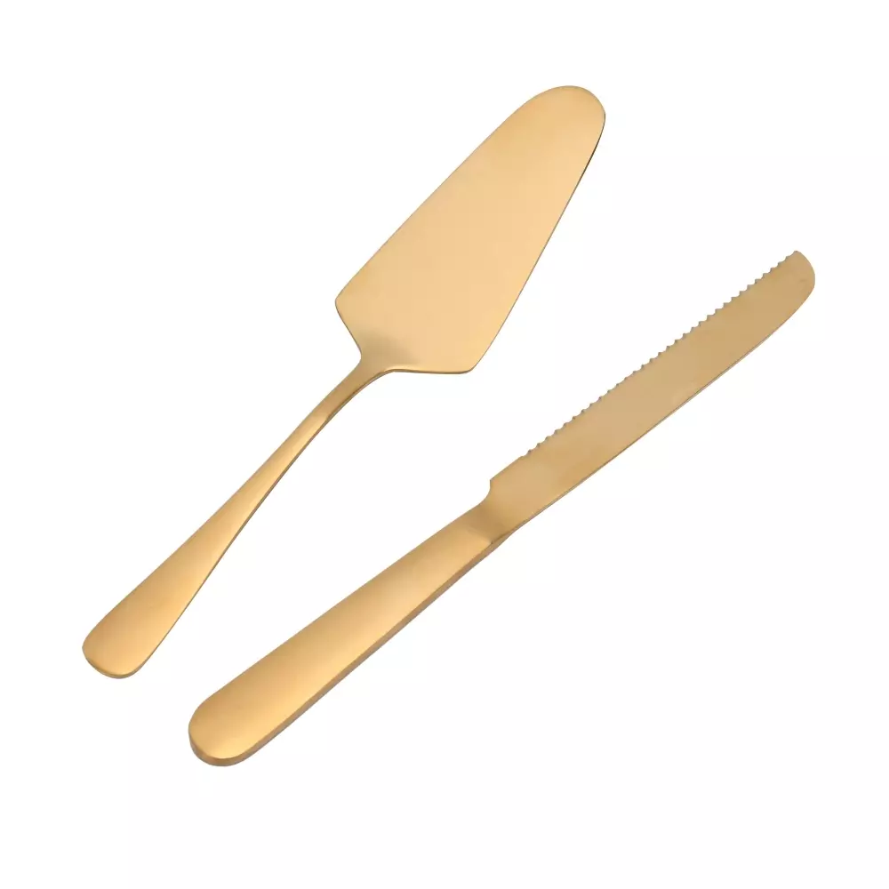 Serveringssett - Gold Satin, 7020629083973, 46180730, Kjøkken, Bestikk og Kniver, Modern House, Modern House - Gold satin - Serveringssett