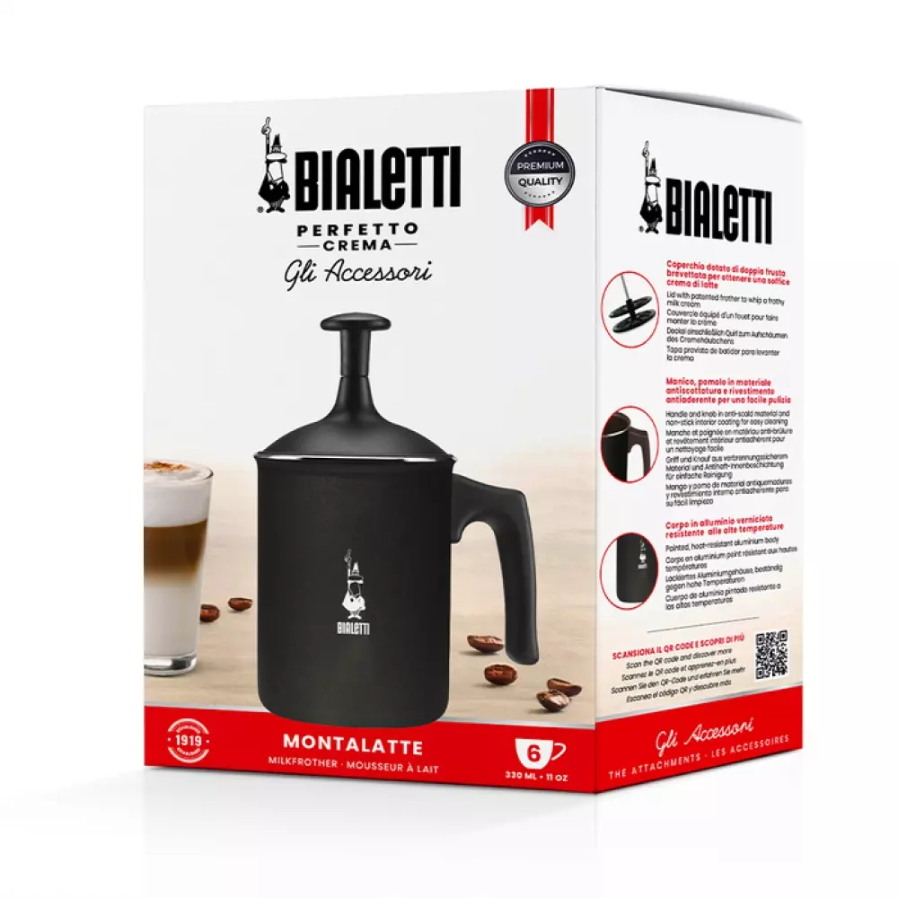 Bialetti - Melkeskummer svart - 33 cl