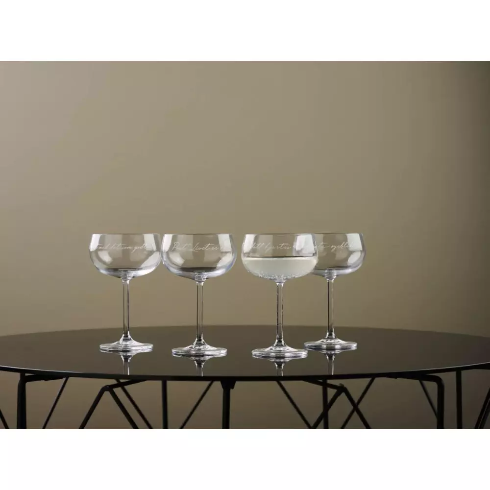 Lykketegning - Champagneglass Tro, 7070549127011, 46203397, Kjøkken, Glass, Lykketegning, Modern House, Lykketegning Champagneglass