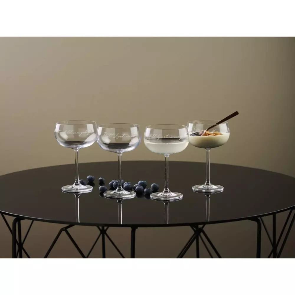 Lykketegning - Champagneglass Vingeslag, 7070549127028, 46203398, Kjøkken, Glass, Lykketegning, Modern House, Lykketegning Champagneglass