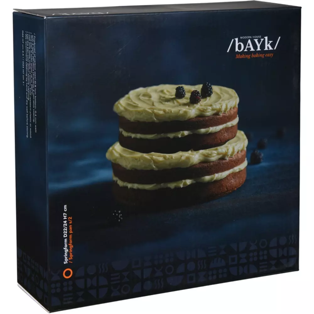 Modern House - bAYk - Springform s/2 D22/D24 cm - 2,5 l /3 l, 7070549148207, 46205163, Kjøkken, Baking, baYk, Modern House