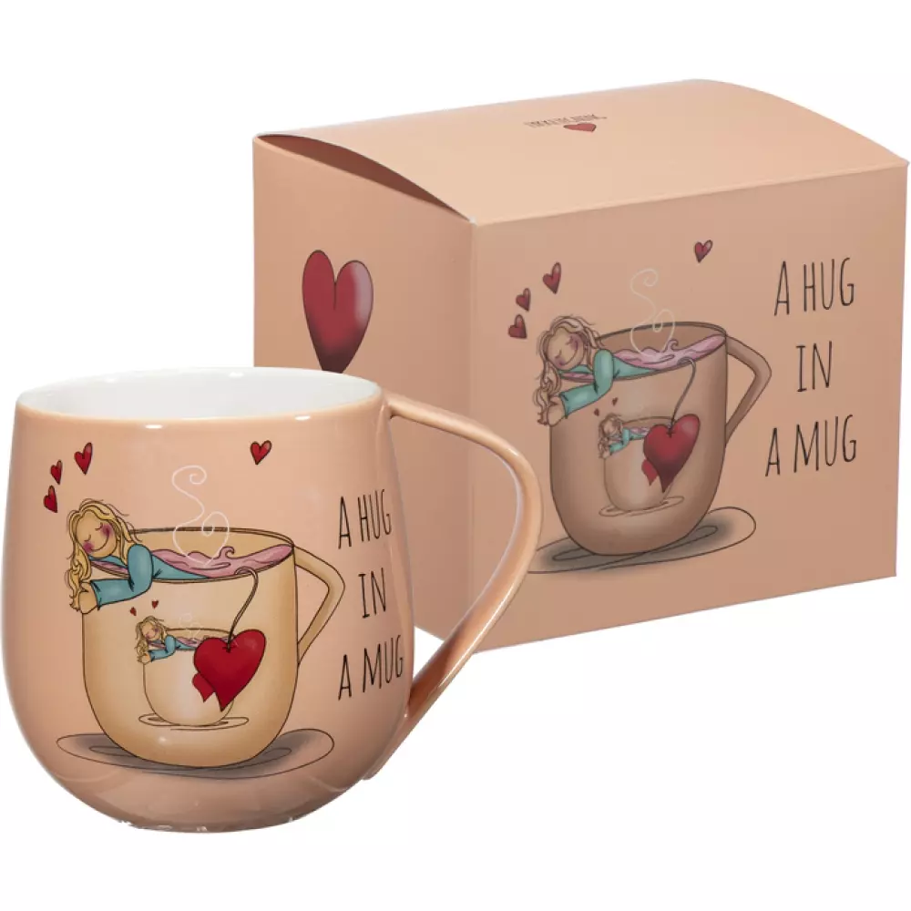 Lykketegning Krus- hug in a mug, 7070549182621, 46206989, Kjøkken, Krus og Skåler, Lykketegning, Modern House