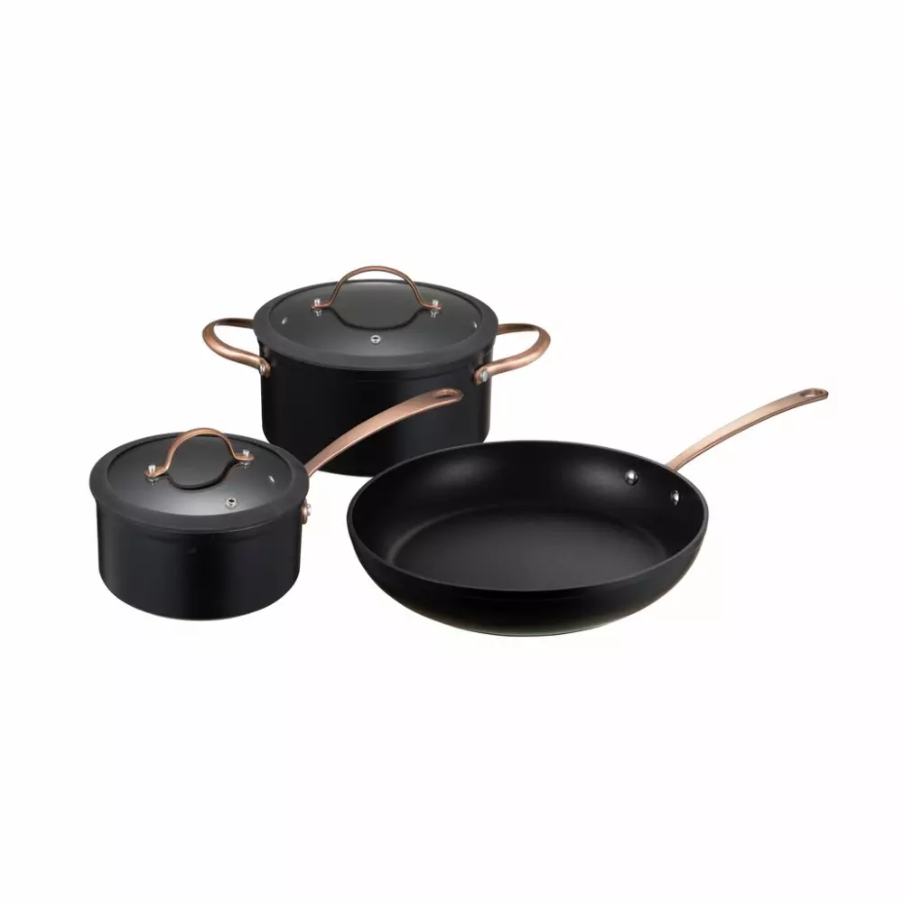 Modern House - Black Copper - Grytesett s/3 - 4,5 l, 1,5 l,D28 cm, 7070549219976, 46230895, Kjøkken, Gryter og Panner, Modern House