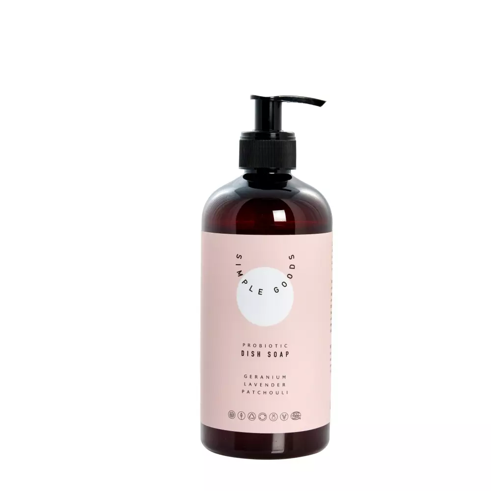 Oppvasksåpe Geranium 450ml, 0604015636294, 50102, Kjøkken, Renhold, Simple Goods, Lene Bjerre, Dish Soap Geranium Lavender Patchouli 450 ml