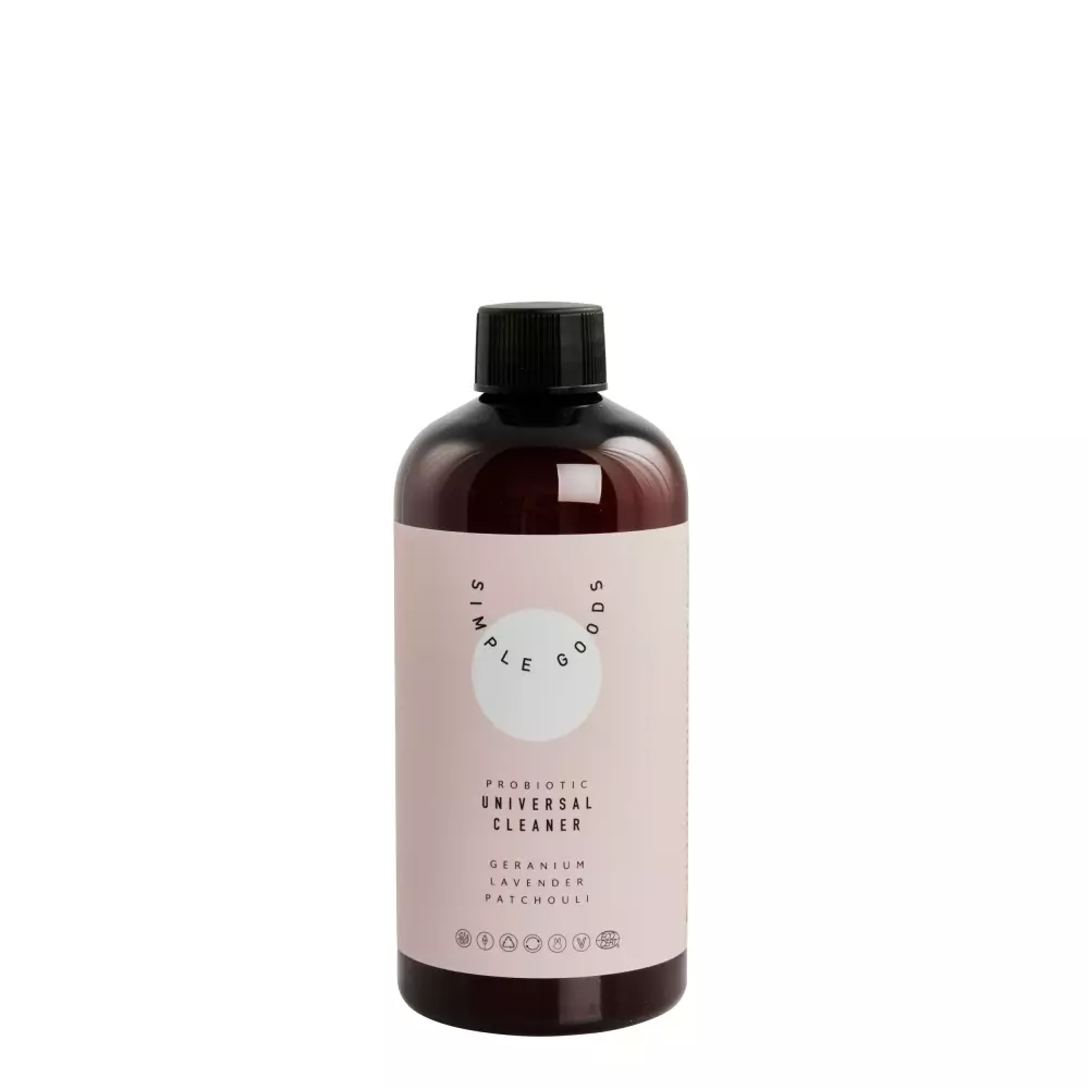 Universal Cleaner Geranium 500ml, 0604015636256, 50104, Baderom, Vaskemidler Hus, Simple Goods, Lene Bjerre, Universal Cleaner - Geranium, Lavendel, Patchouli