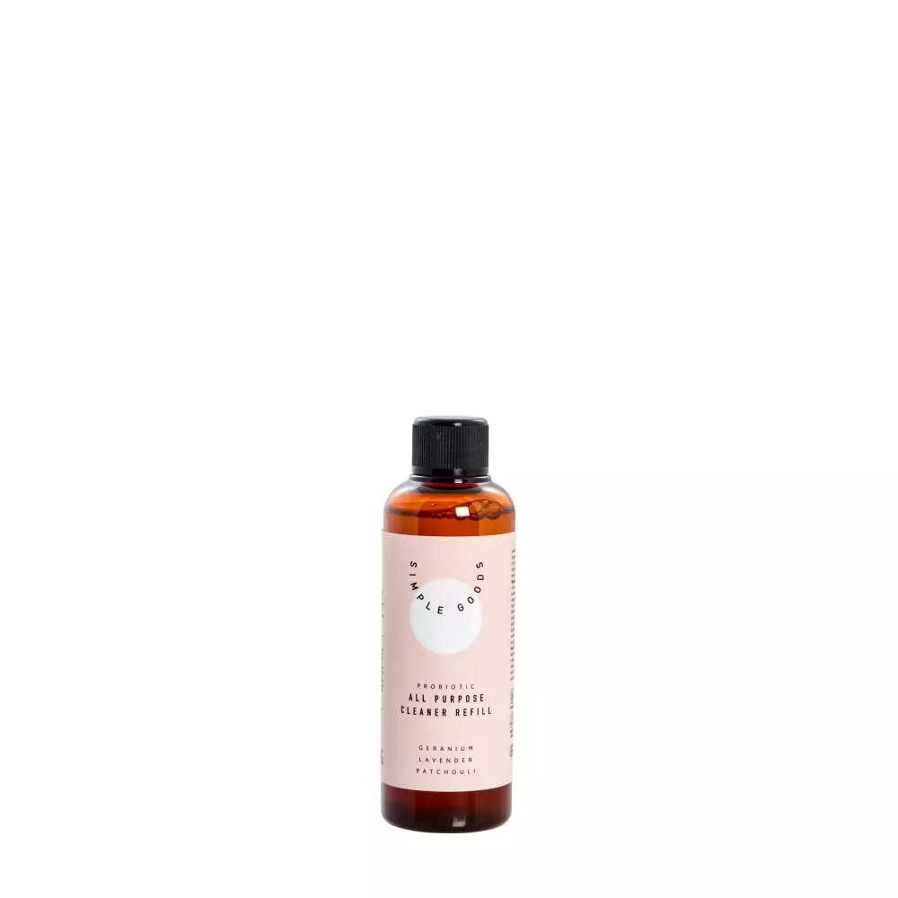 Refill Rengjøringsspray Geranium 100ml, 0604015636263, 50105, Kjøkken, Renhold, Simple Goods, Lene Bjerre, Refill All Purpose Cleaner - Geranium, Lavendel, Patchouli