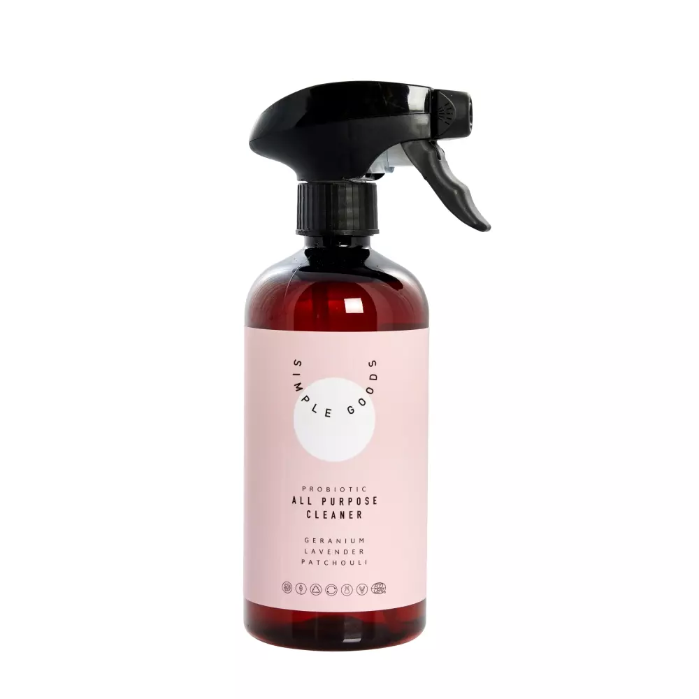 Rengjøringsspray Geranium 500ml, 0604015636232, 50107, Kjøkken, Renhold, Simple Goods, Lene Bjerre, All Purpose Cleaner Geranium Lavender Patchouli 500 ml