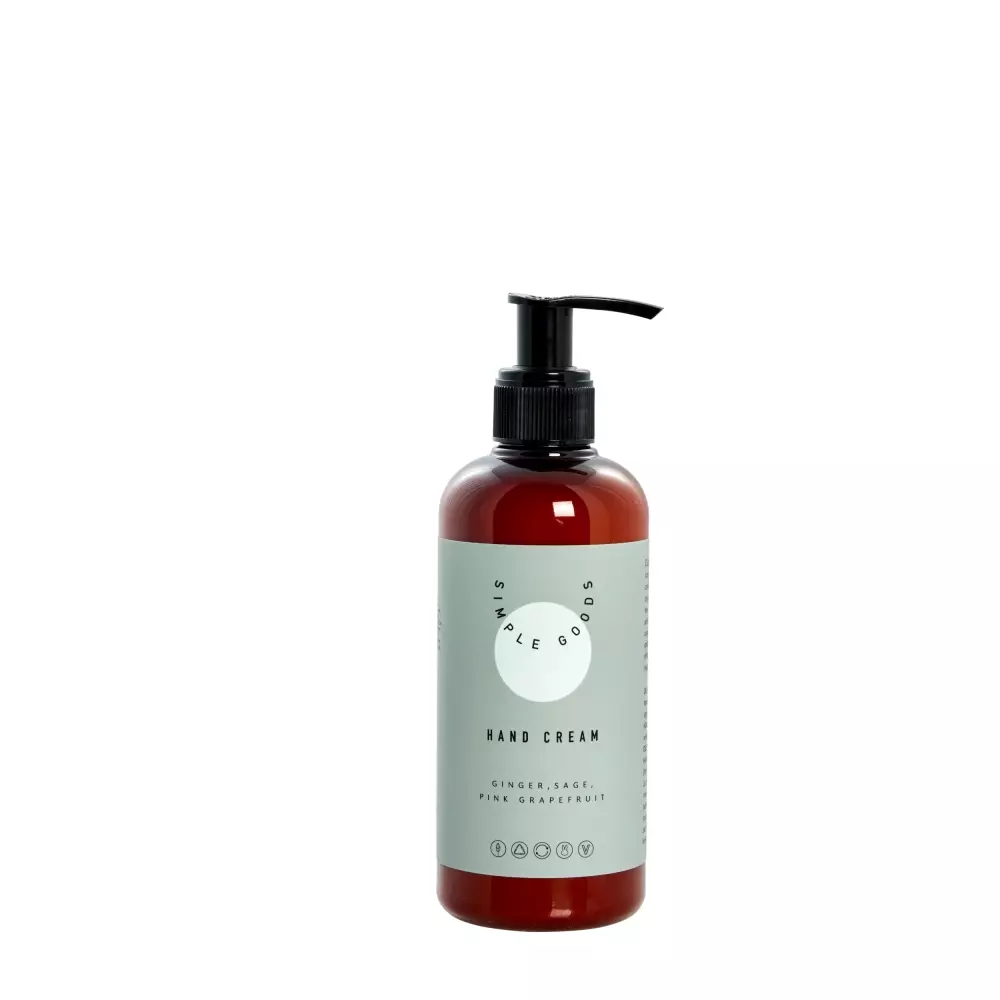 Håndkrem Pink Grapefruit 250ml, 0700306673082, 50132, Baderom, Hudpleie, Simple Goods, Lene Bjerre, Hand Cream Ginger Sage Grapefruit 250 ml