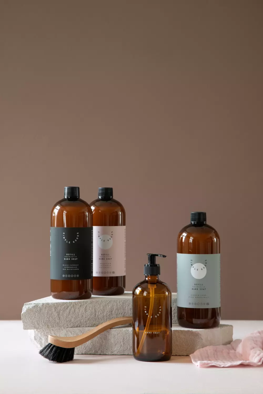 Refill Håndsåpe Geranium 1000ml, 0655729656337, 50146, Baderom, Håndsåper, Simple Goods, Lene Bjerre, Refill Hand Soap Geranium Lavender Patchouli 1000 ml