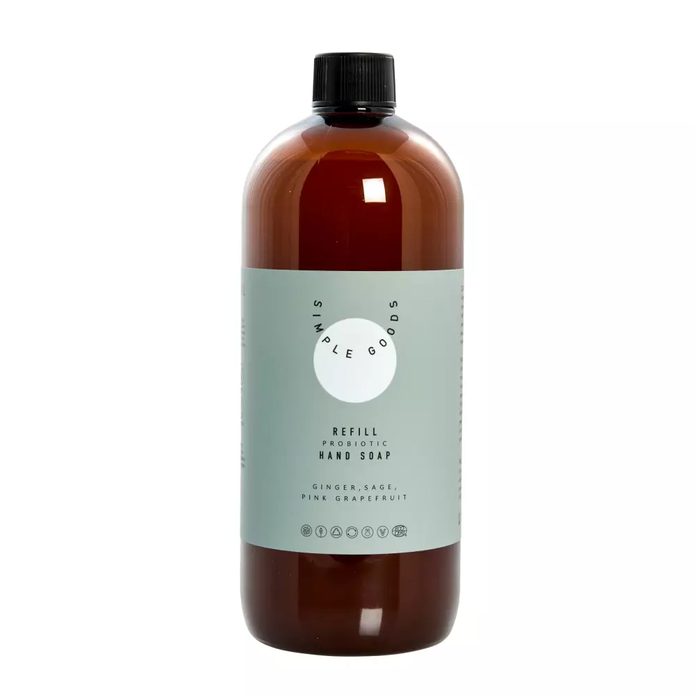 Refill Håndsåpe Pink Grapefruit 1000ml, 0655729656344, 50147, Baderom, Håndsåper, Simple Goods, Lene Bjerre, Refill Hand Soap Ginger Sage Grapefruit 1000 ml