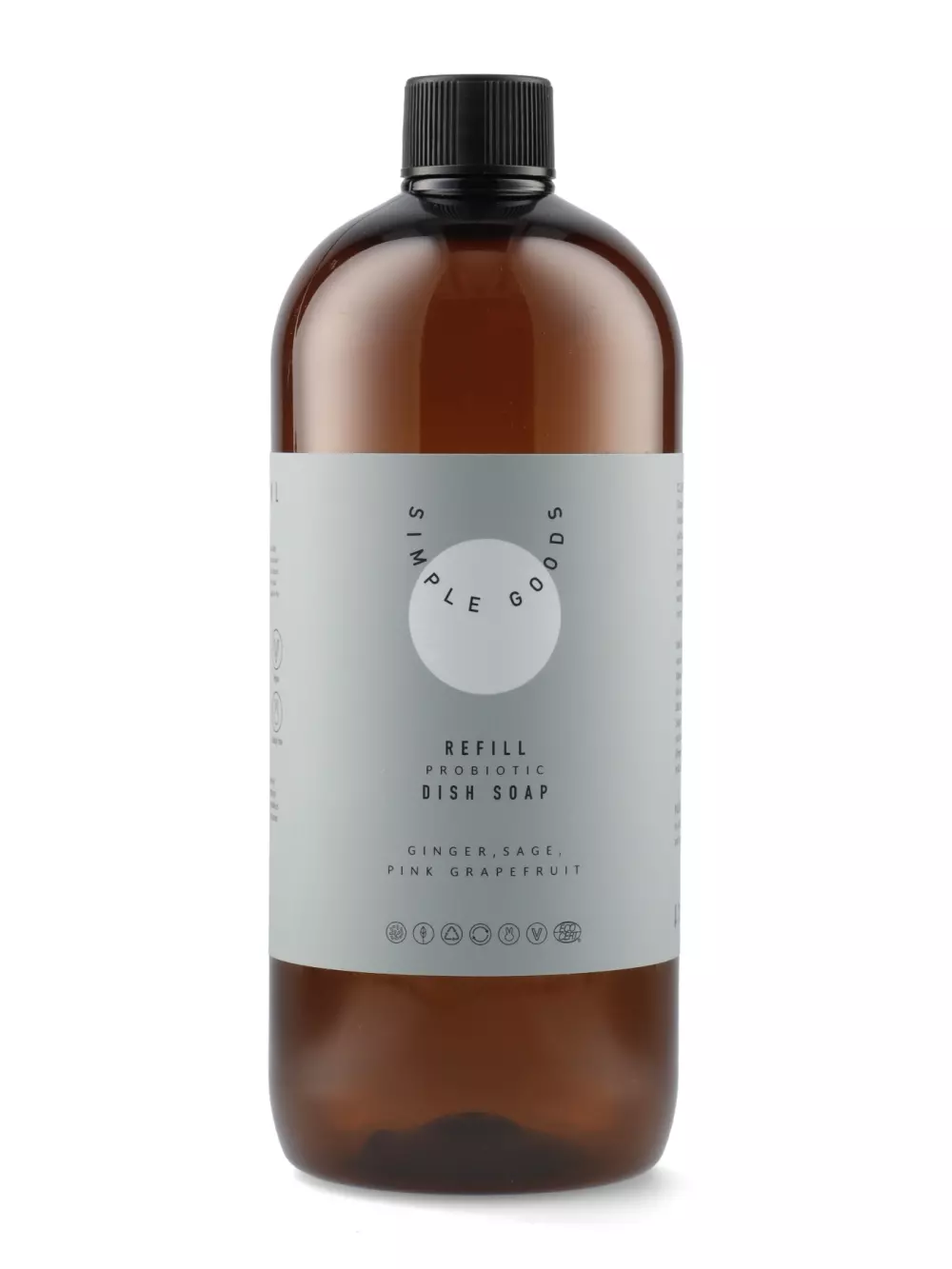 Refill Oppvasksåpe Pink Grapefruit 1000ml, 0655729656368, 50149, Kjøkken, Renhold, Simple Goods, Lene Bjerre, Refill Dish Soap Ginger Sage Grapefruit 1000 ml