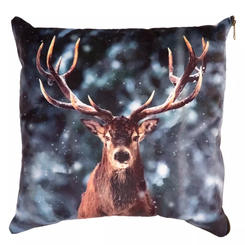 Deer Pute 45x45 cm, 7020629321761, 50190618, Tekstil, Puter og Putetrekk, Holmen, Martinsen AS, Deer - Pute Multi 45x45cm Polyester