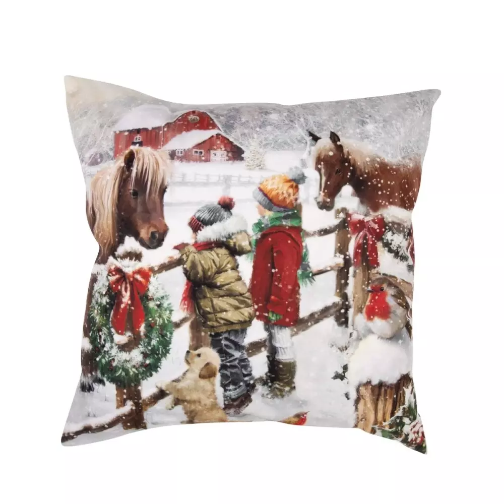 Jutland Putetrekk, 7020629380850, 50220015, Jul, Putetrekk, House of Christmas, Martinsen AS, Jutland - Putetrekk Flerfarget 45x45 Polyester