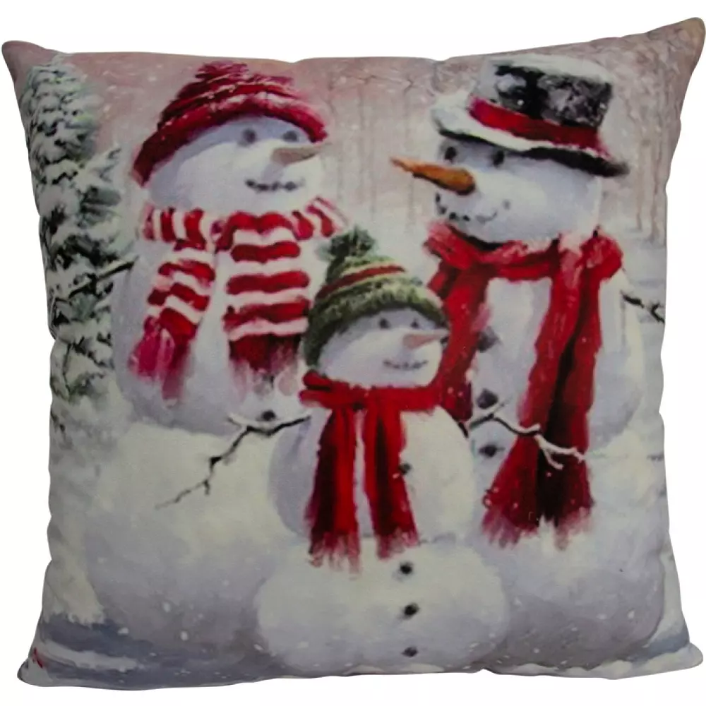 Snømann Putetrekk, 7020629416825, 50220720, Jul, Putetrekk, House of Christmas, Martinsen AS, Snømann - Putetrekk Flerfarget 45x45cm 100% Polyester