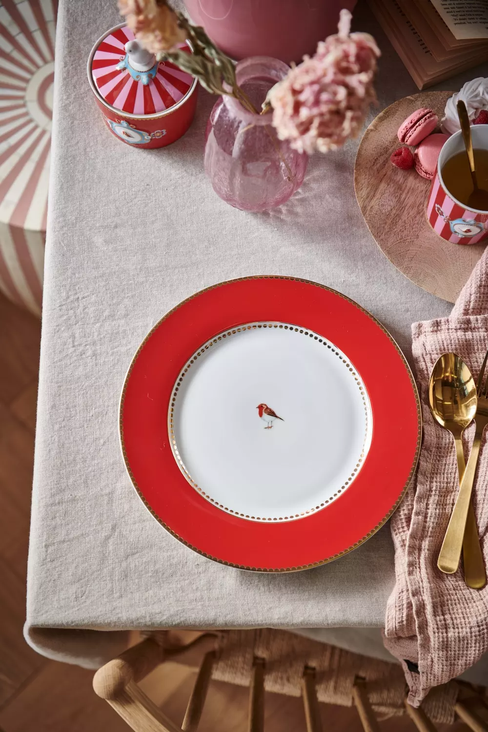 Plate Love Birds Red 21cm