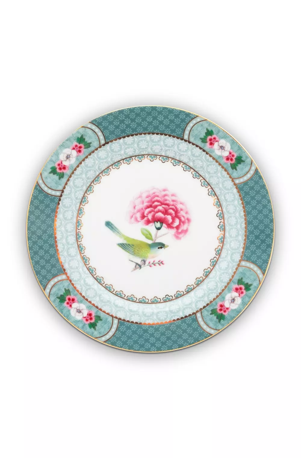 Plate Blushing Birds Blue 17cm