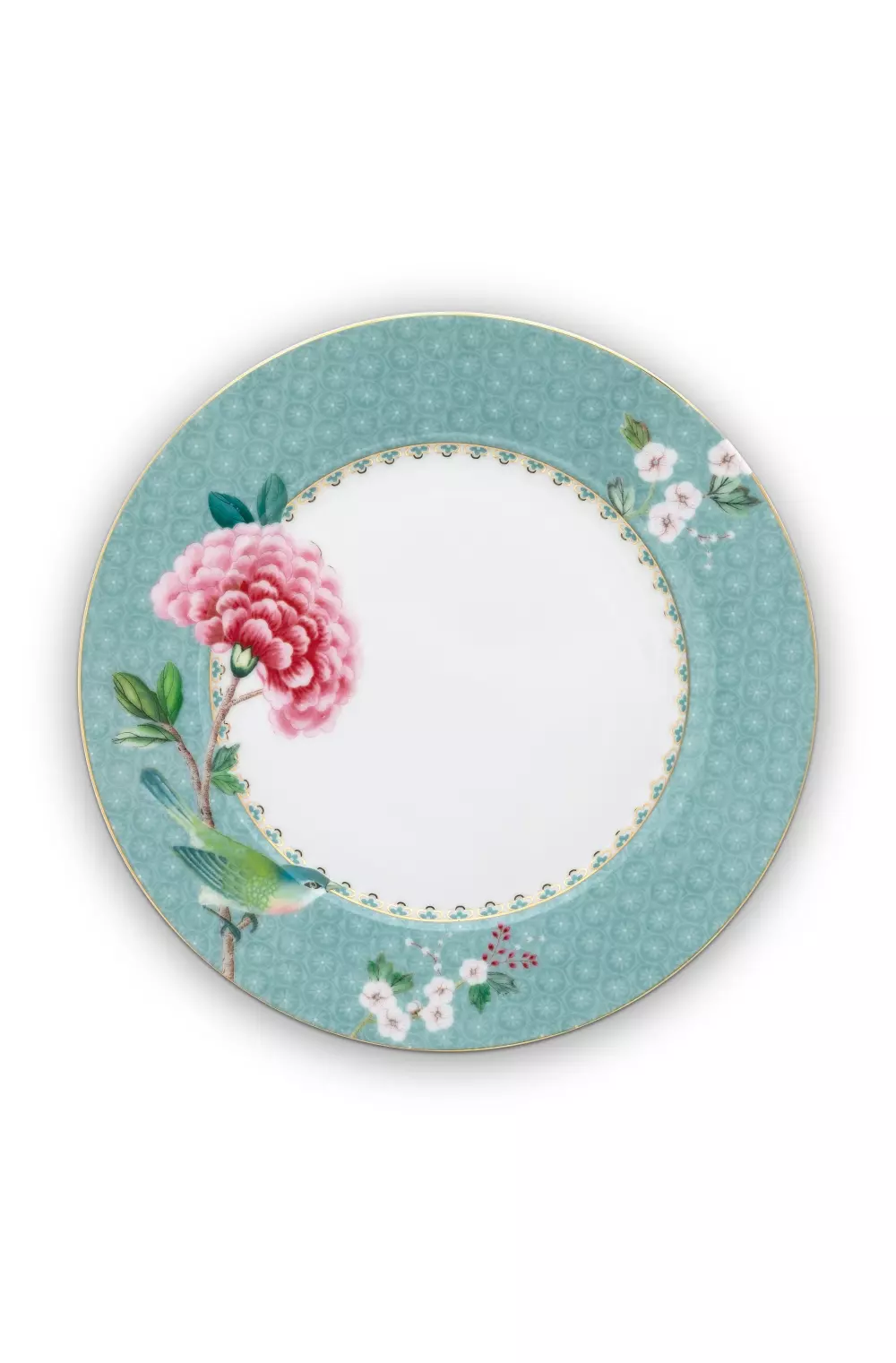 Plate Blushing Birds Blue 21cm