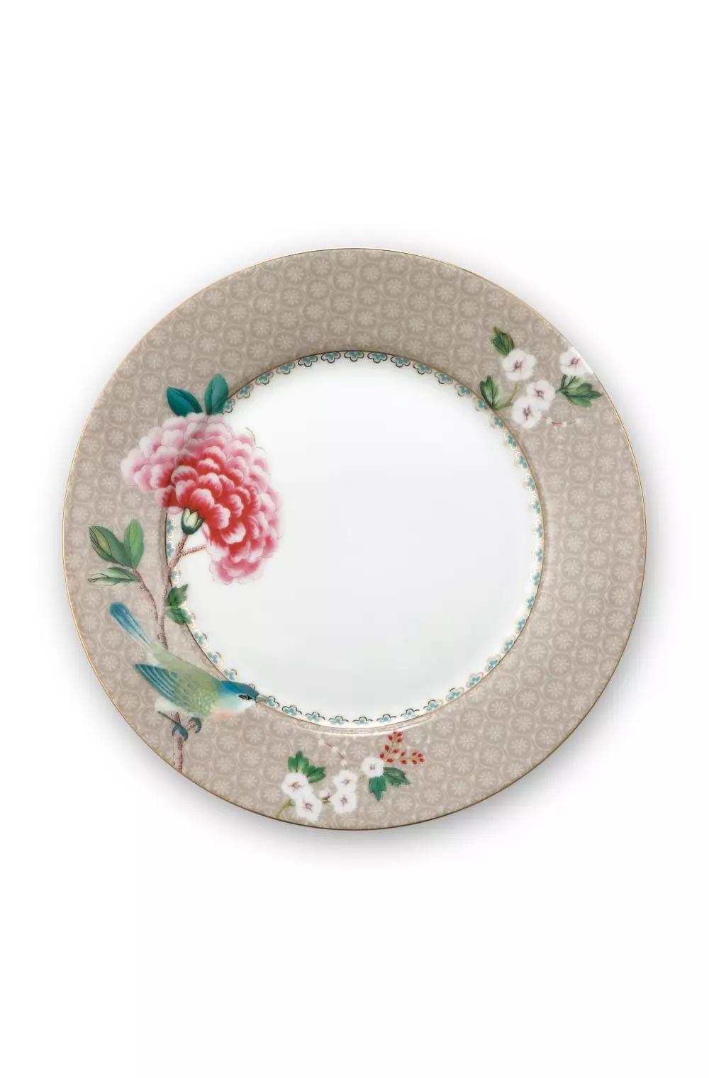 Plate Blushing Birds Khaki 21cm