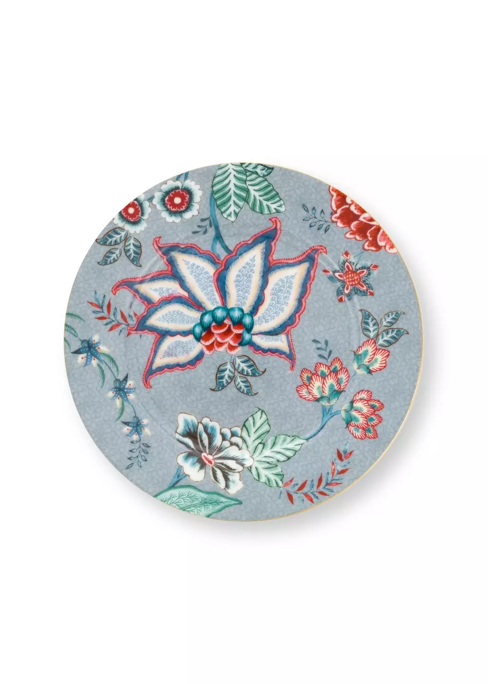 Plate Flower Festival Light Blue 17cm, 8720512744293, 51.001.284, Kjøkken, Serviser, Pip Studio, New Edition Home bv