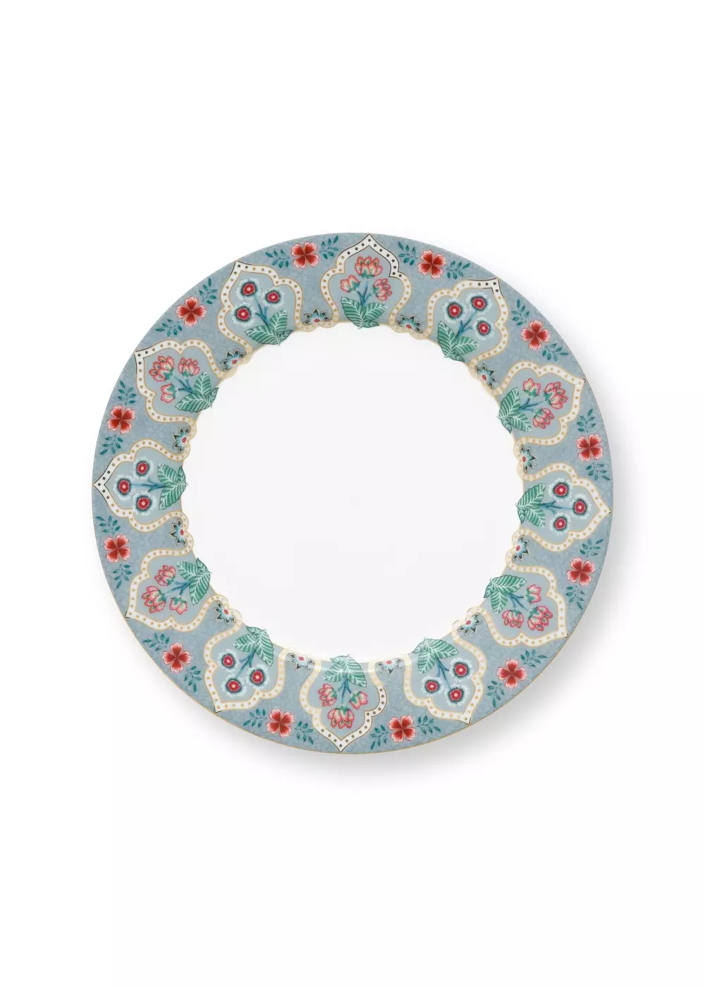 Plate Flower Festival Deco Light Blue 21cm, 8720512744323, 51.001.285, Kjøkken, Serviser, Pip Studio, New Edition Home bv