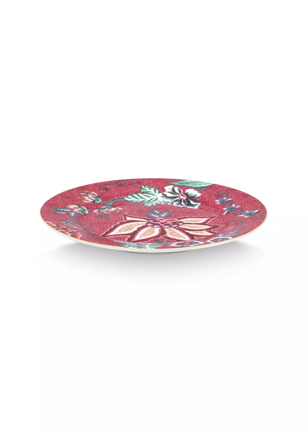 Plate Flower Festival Dark Pink 17cm, 8720604945577, 51.001.294, Kjøkken, Serviser, Pip Studio, New Edition Home bv