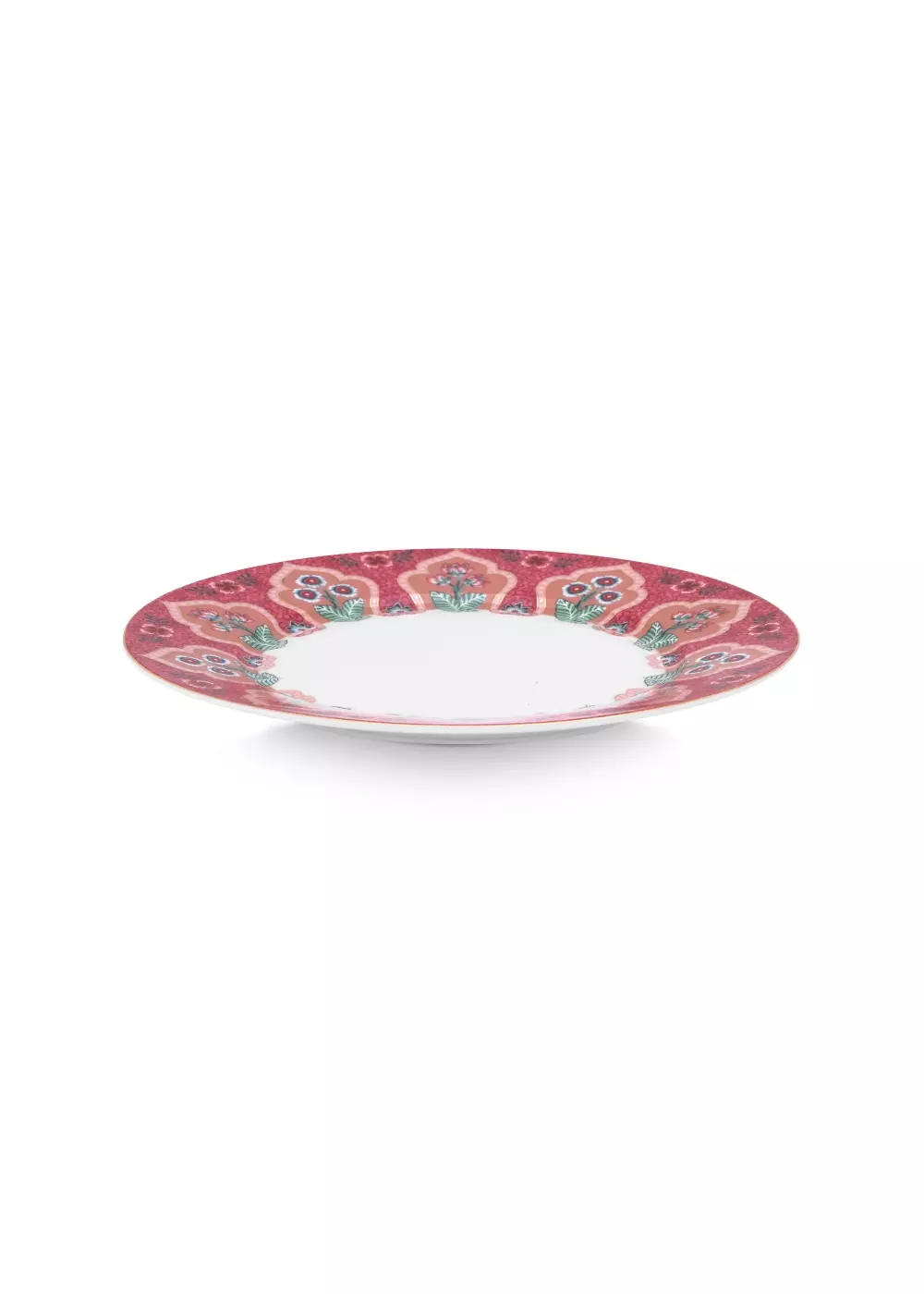 Plate Flower Festival Deco Dark Pink 21cm, 8720604945607, 51.001.295, Kjøkken, Serviser, Pip Studio, New Edition Home bv